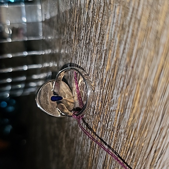 New Sterling Silver Lapis lazuli ring Size 6 - Picture 7 of 8